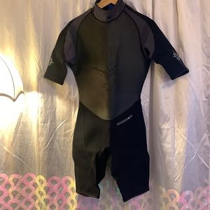 Henderson Neoprene Mens Backzip Shorty Diving Wetsuit - Large